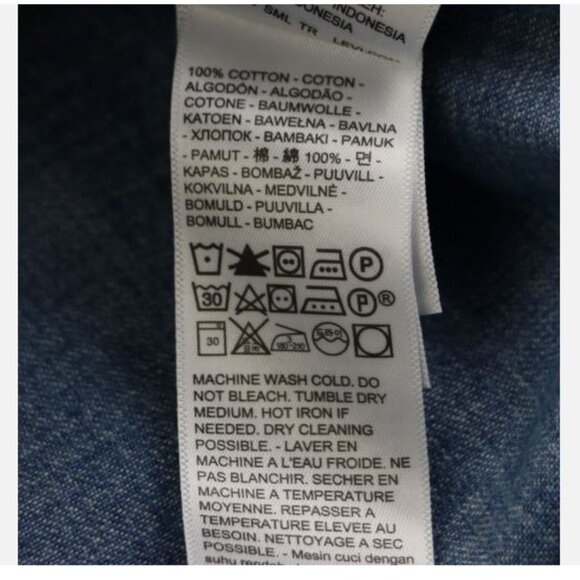 Levi's Vintage Clothing Shorthorn Sawtooth Western Shirt Men's Size S LVC Denim - Picture 10 of 15